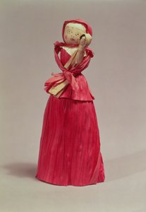 トウモロコシの殻人形、ビクトリア朝、1880年頃
